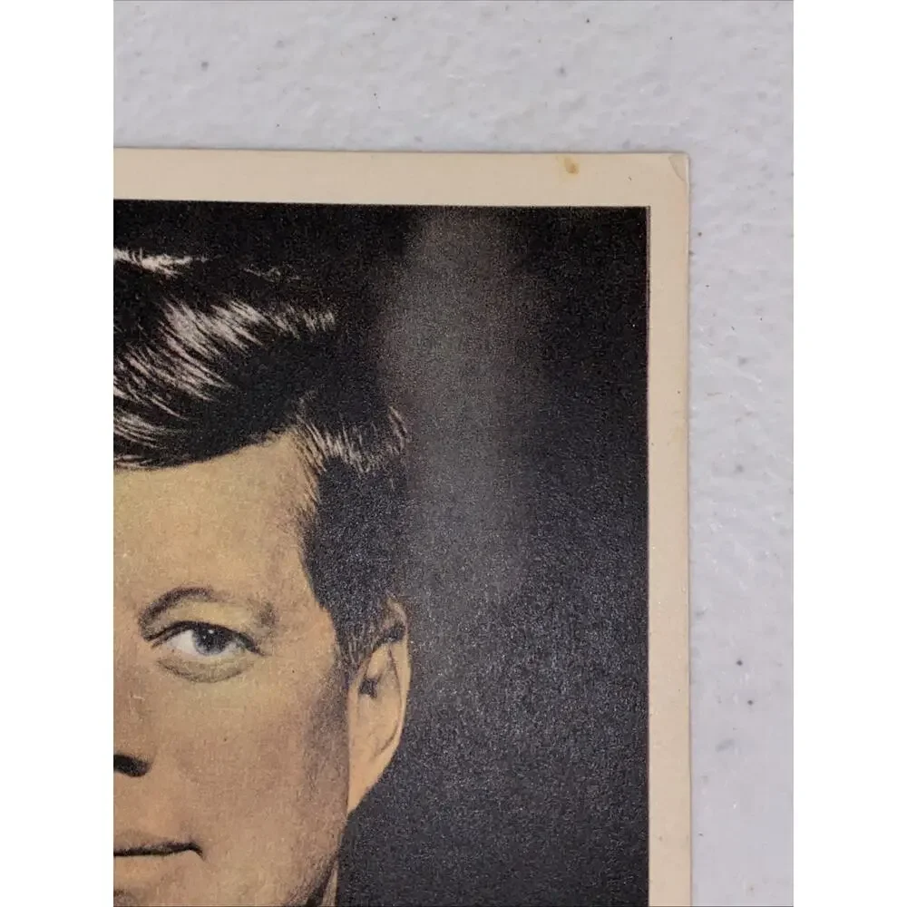 JFK John F Kennedy Memorial Postcard‎ 1964 Stamped 100f Abidjan Ivory Coast RARE